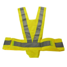 Load image into Gallery viewer, Salzmann 289-1 Safety Reflective Vest for Motorcycle - Silver + Fluorescent Yellow