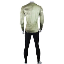 Load image into Gallery viewer, ShengQi Men&#39;s Long-sleeve Cycling Jersey + Pants Set - Green + Black (M)