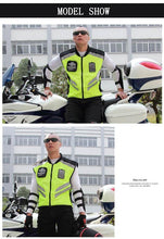 Load image into Gallery viewer, RIDING TRIBE JK-22 Motorcycle Safety Vest - Green + Black