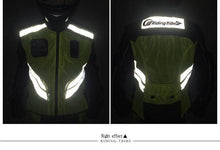 Load image into Gallery viewer, RIDING TRIBE JK-22 Motorcycle Safety Vest - Green + Black