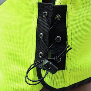 RIDING TRIBE JK-22 Motorcycle Safety Vest - Green + Black