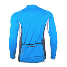 Load image into Gallery viewer, NUCKILY Quick-drying Reflective Cycling Jersey - Blue +Black