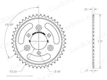 Load image into Gallery viewer, 44 Tooth Steel Sprocket &amp; Adapter Assembly 80CC Gas Motorized Bicycle