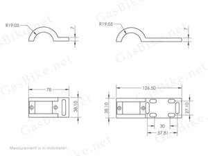 CNC Universal CDI Holder 80CC Gas Motorized Bicycle