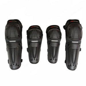 PRO-BIKER HX-P09 Motorcycle Racing Elbow / Knee Protectors Set - Black